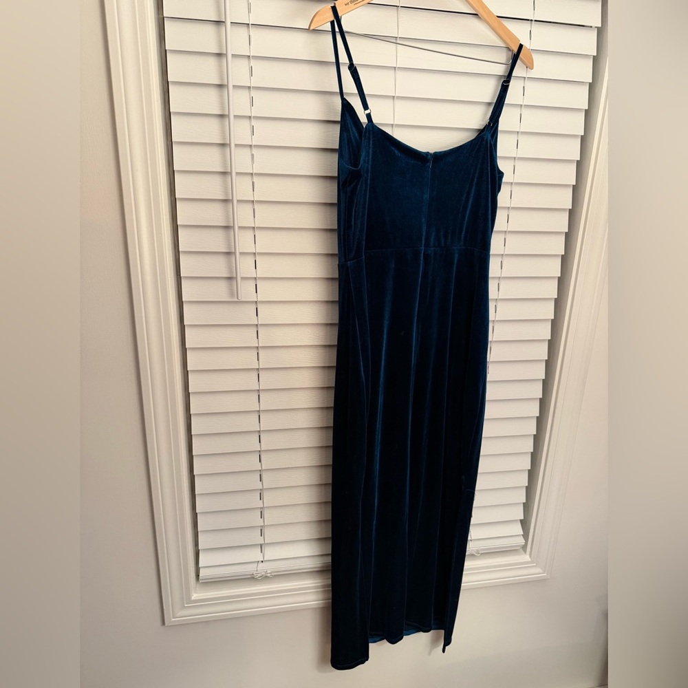 Taylor Velvet Dress - Dark Teal - Picture 6 of 8